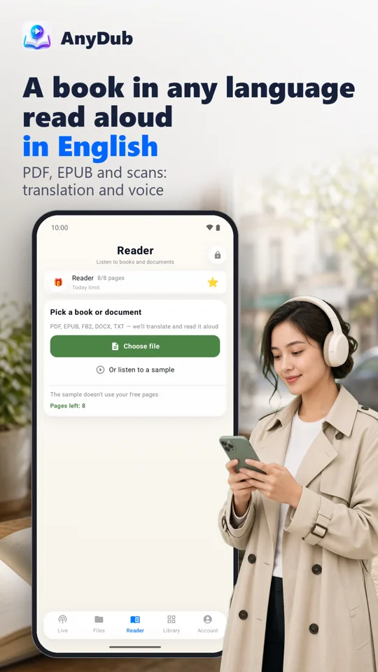 AnyDub: Video & PDF Translator: ekran görüntüsü 4