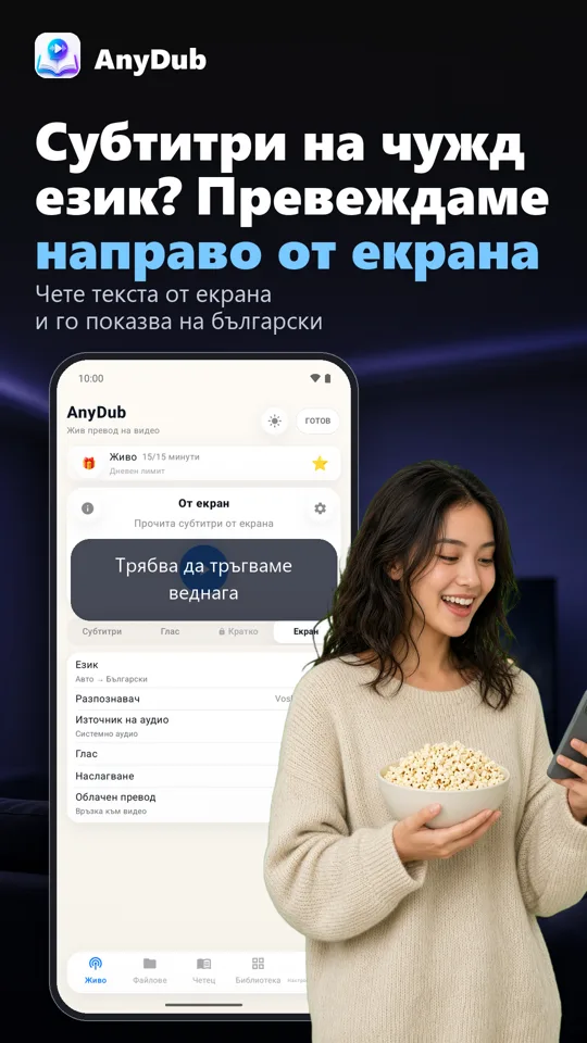 AnyDub: Преводач видео и PDF: екранна снимка 3