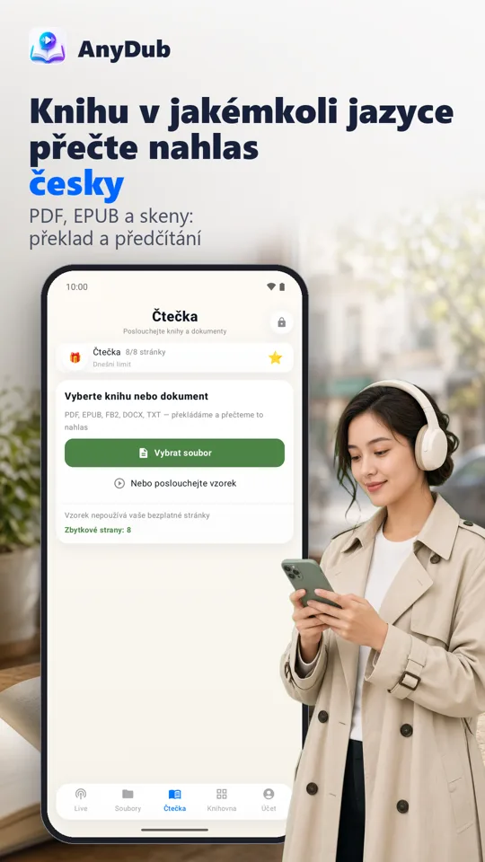 AnyDub: Překladač videí a PDF: snímek obrazovky 4