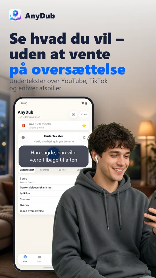 AnyDub: Video & PDF Oversætter: skærmbillede 2