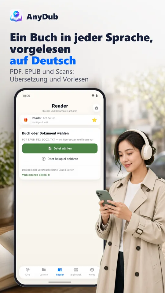 AnyDub: Video & PDF Übersetzer: Screenshot 4