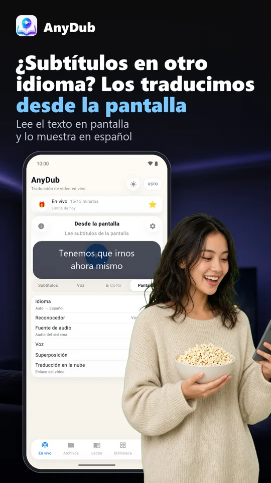 AnyDub: traducir vídeo y PDF: 