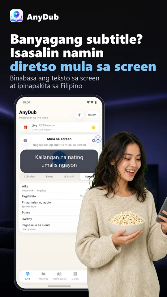 AnyDub: Tagasalin Video at PDF: screenshot 3