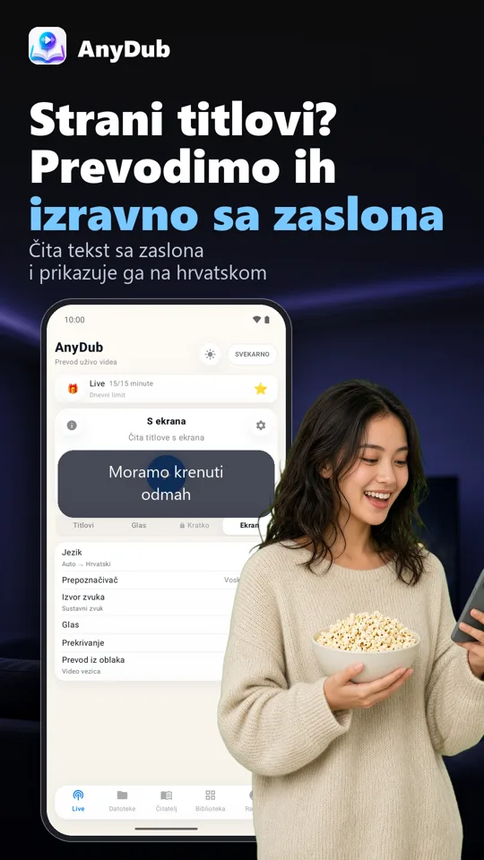 AnyDub: Prijevod videa i PDF-a: snimka zaslona 3
