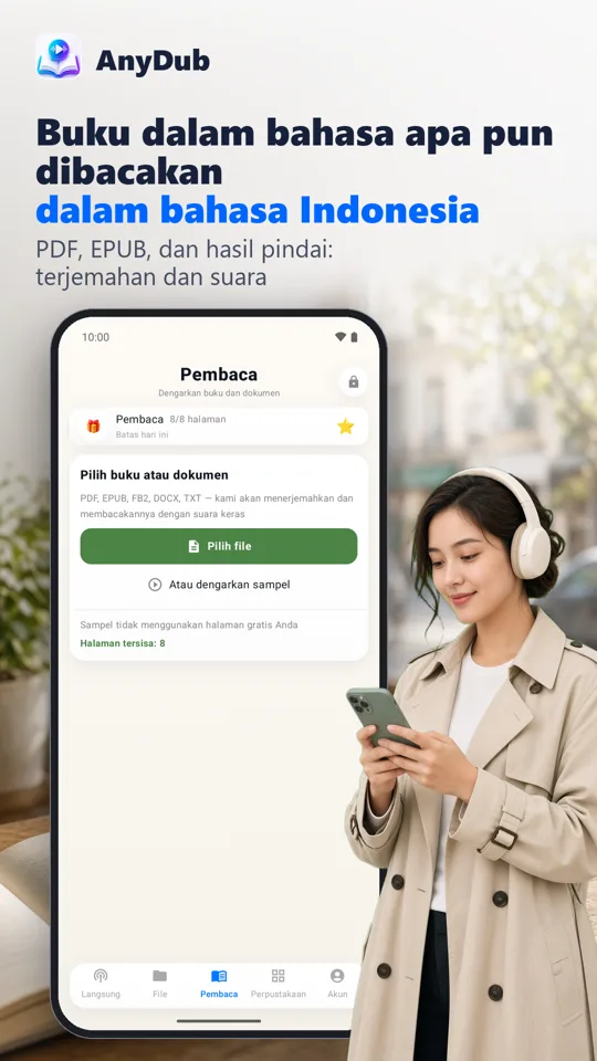 AnyDub: Penerjemah Video & PDF: tangkapan layar 4
