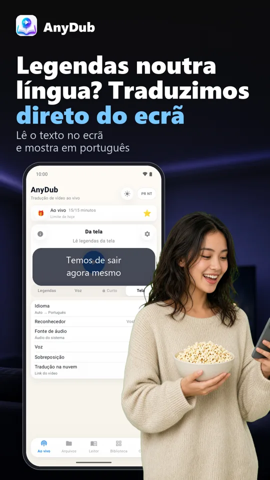 AnyDub: traduzir vídeo e PDF: captura de tela 3