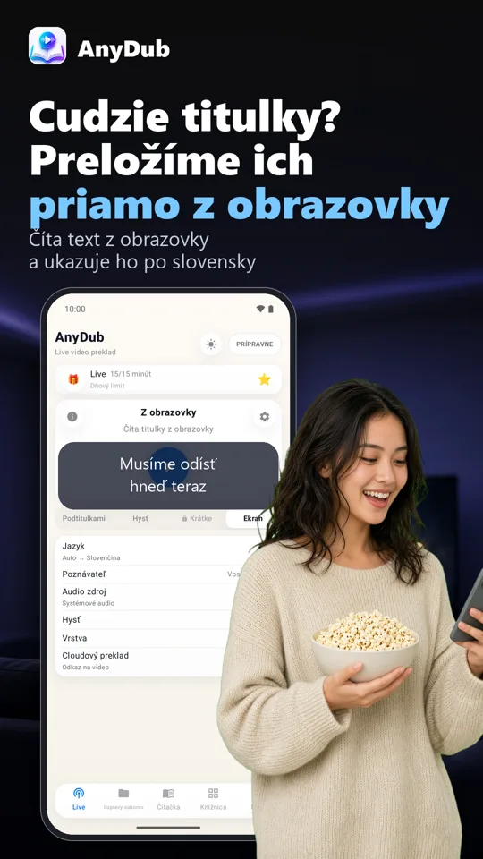 AnyDub: Prekladač videí a PDF: snímka obrazovky 3