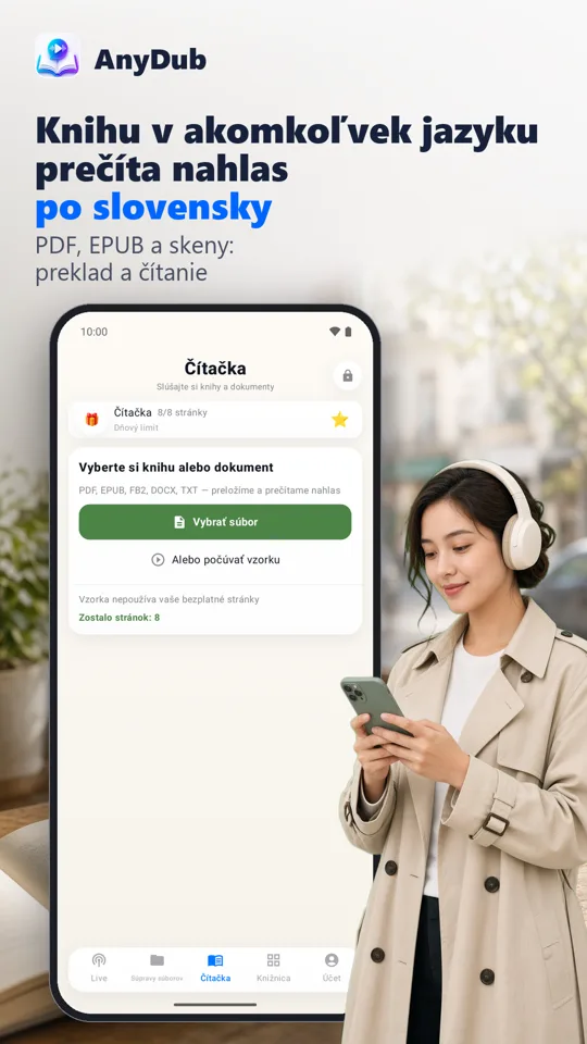 AnyDub: Prekladač videí a PDF: snímka obrazovky 4