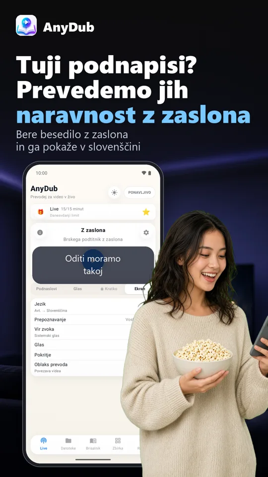 AnyDub: Prevod videa in PDF: posnetek zaslona 3