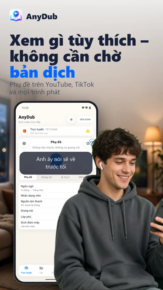 AnyDub: Dịch Video & PDF: ảnh chụp màn hình 2