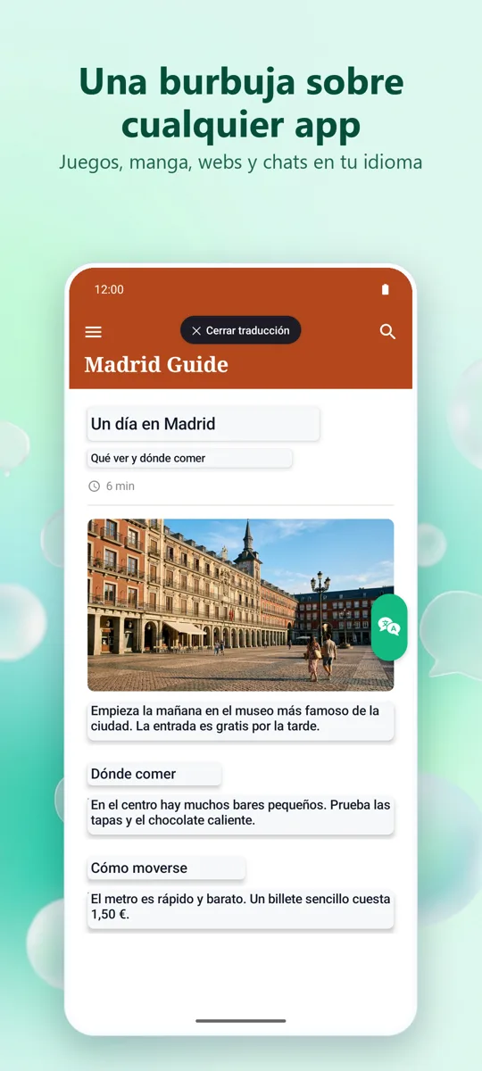 Bubble Translate: captura de pantalla 3