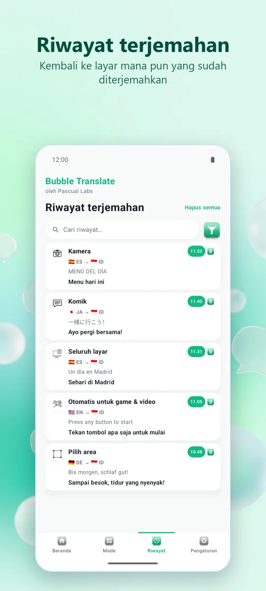 Bubble Translate: tangkapan layar 4