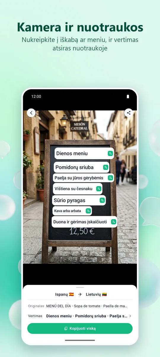 Bubble Translate: ekrano kopija 2