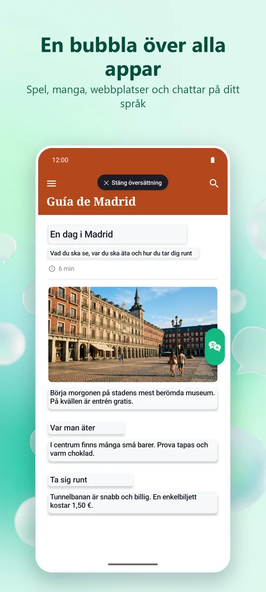 Bubble Translate: skärmbild 3