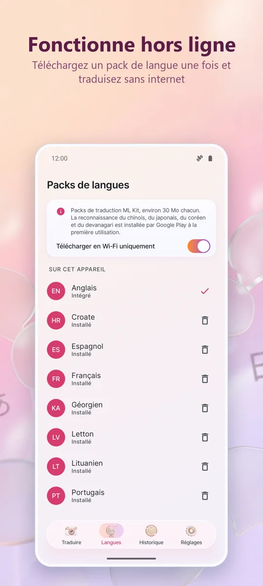 Traducteur Caméra : Photo: capture d'écran 4