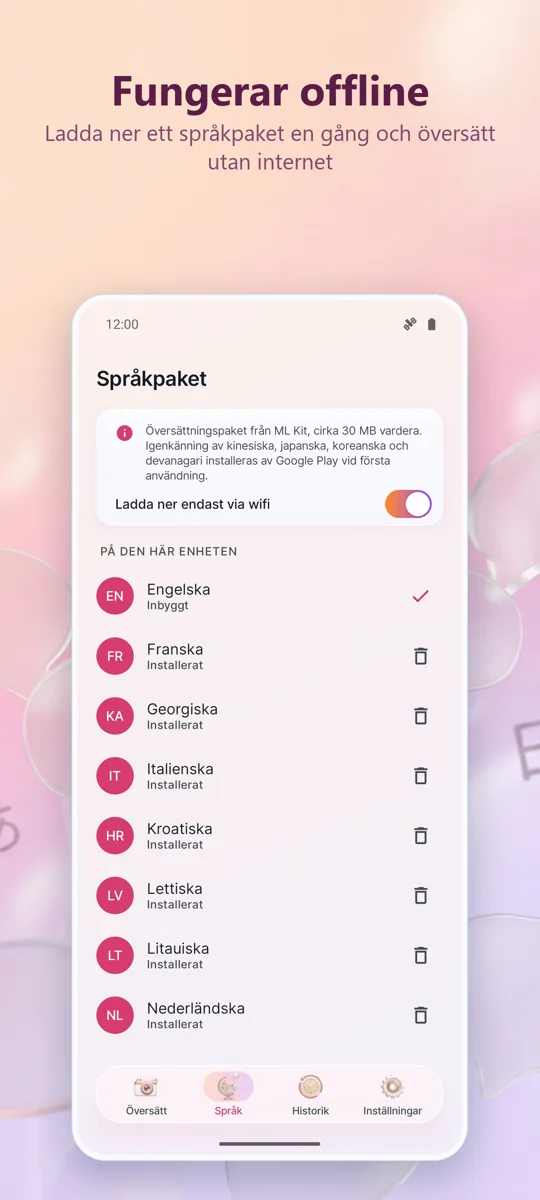Kameraöversättare: Foto: skärmbild 4