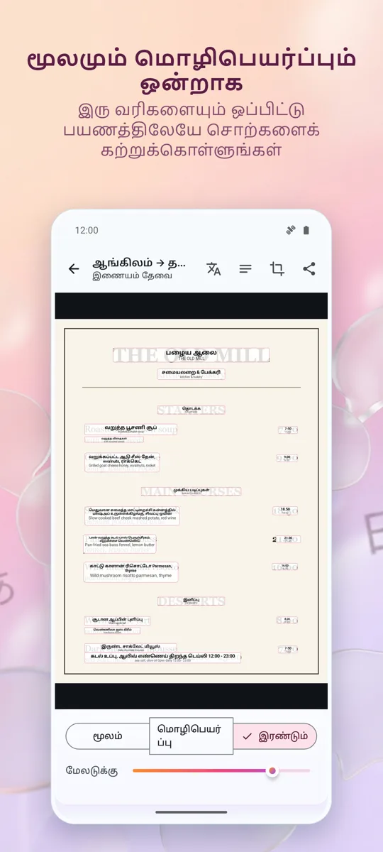 கேமரா மொழிபெயர்ப்பாளர்: படம்: ஸ்கிரீன்ஷாட் 3