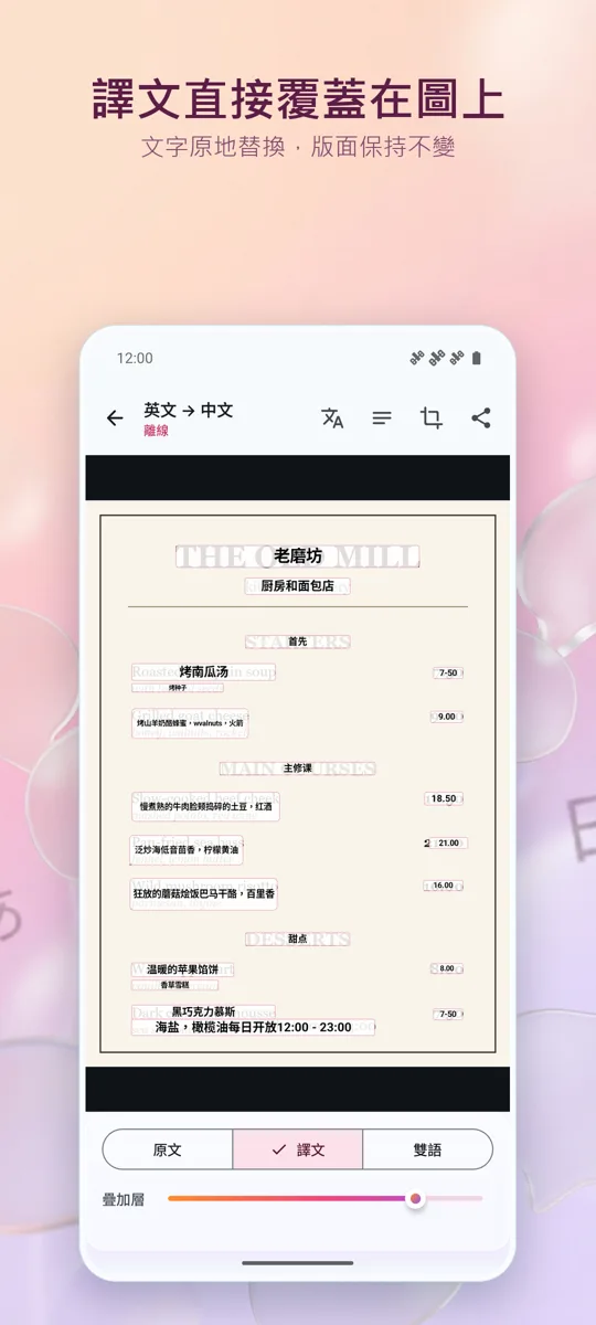 相機翻譯:照片: 螢幕截圖 2