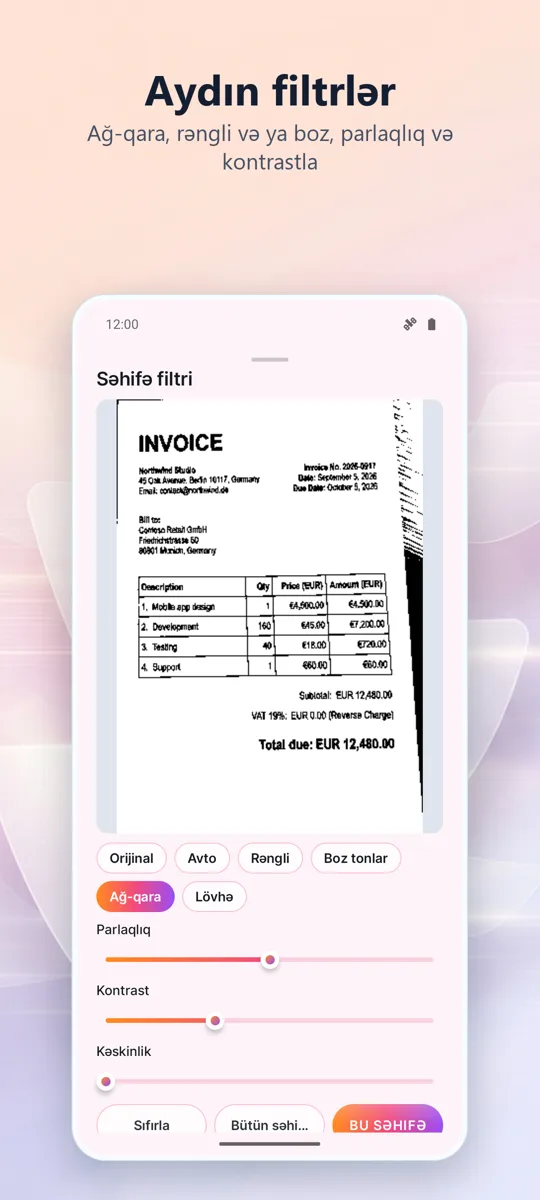 Sənəd Skanneri: PDF Skan: ekran görüntüsü 3