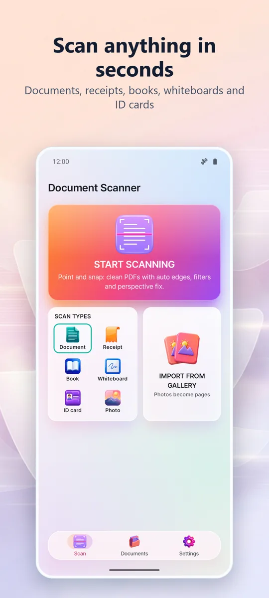 Document Scanner: PDF Scan: main screen