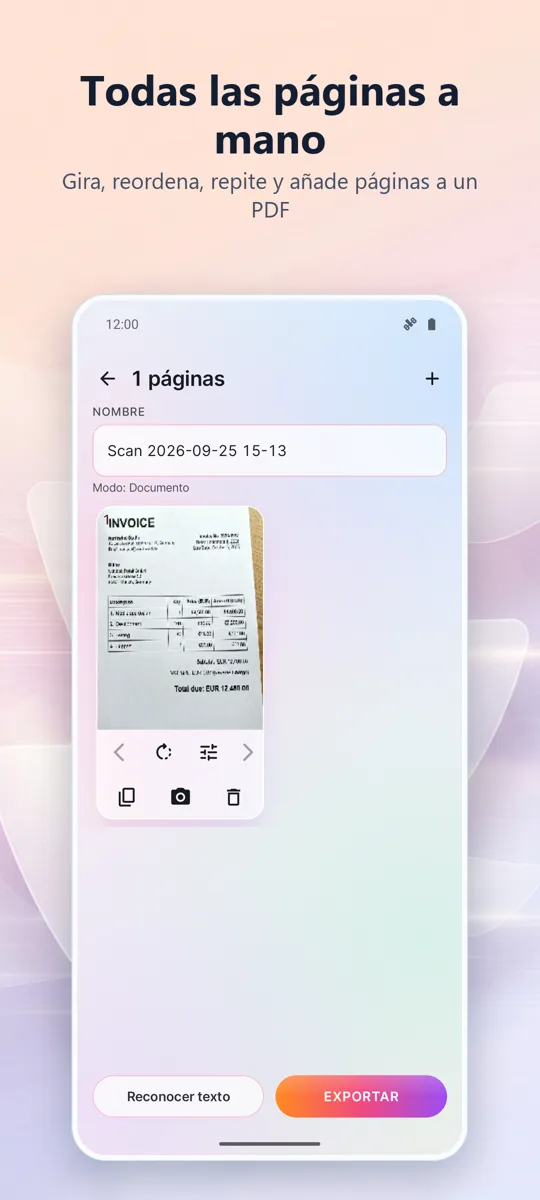 Escáner de documentos: PDF: captura de pantalla 2