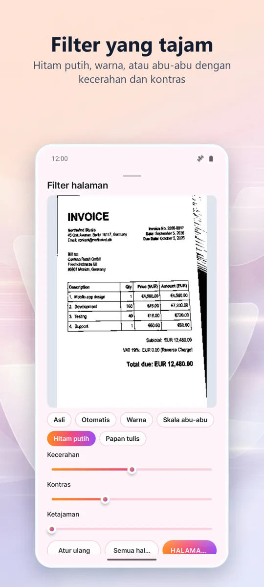 Pemindai Dokumen: Pindai PDF: tangkapan layar 3