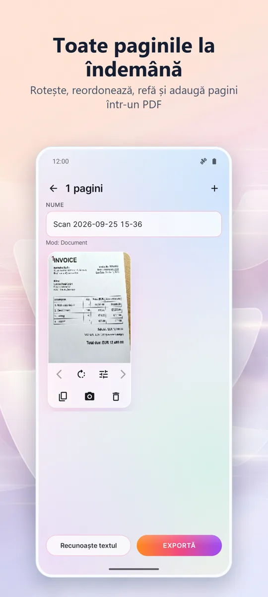 Scaner documente: PDF: captură de ecran 2