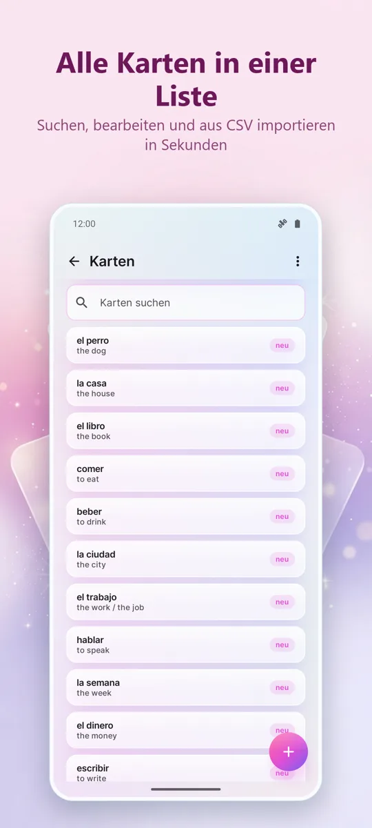 Flashcards: Lernen mit System: Screenshot 4
