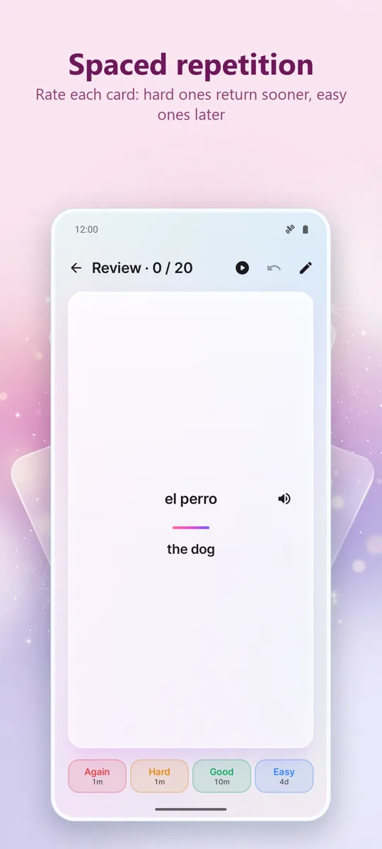 Flashcards: Spaced Study: screenshot 3