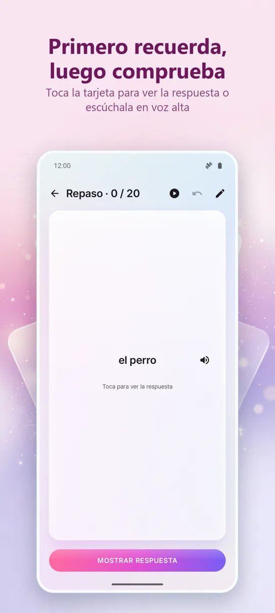 Flashcards: Estudio Espaciado: captura de pantalla 2
