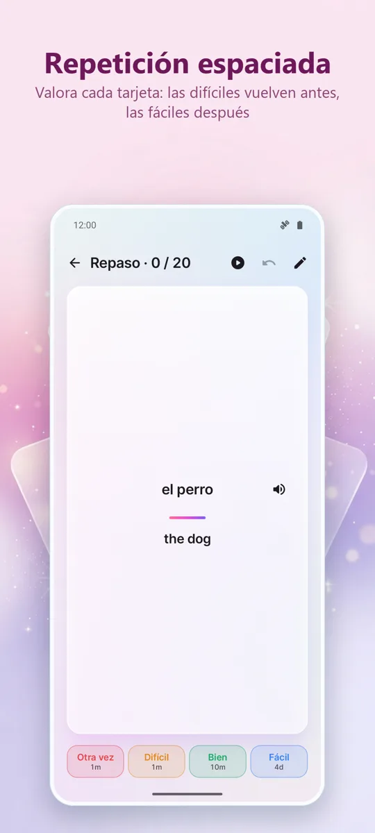 Flashcards: Estudio Espaciado: captura de pantalla 3