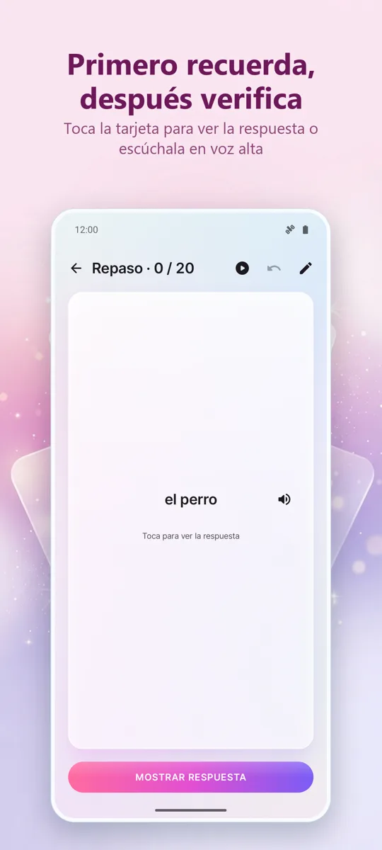 Flashcards: Estudio Espaciado: captura de pantalla 2