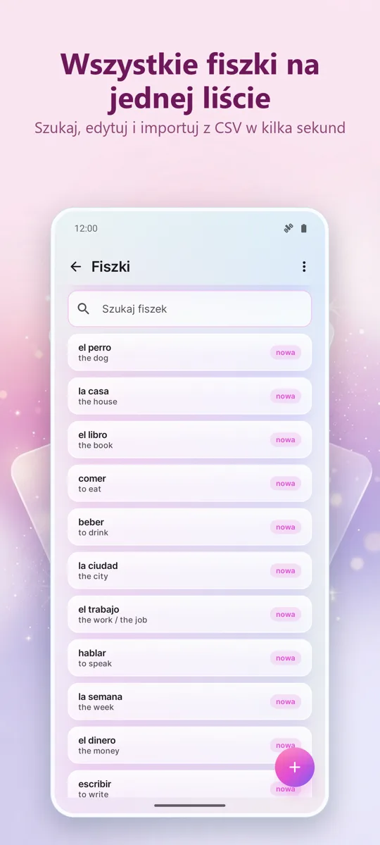 Fiszki: Nauka z powtórkami: zrzut ekranu 4