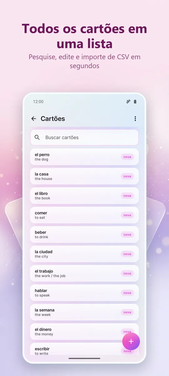 Flashcards: Estudo Espaçado: captura de tela 4