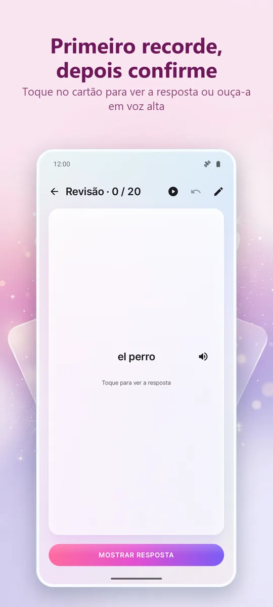 Flashcards: Estudo Espaçado: captura de ecrã 2