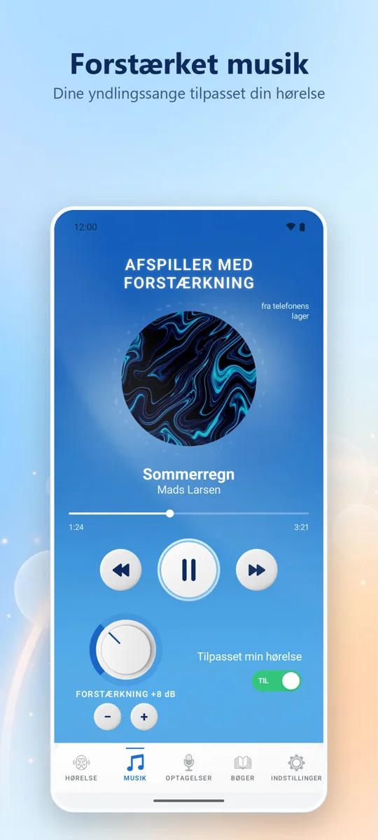 Hearing+: skærmbillede 2