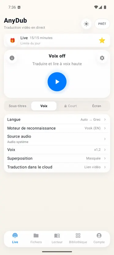 AnyDub: traduire vidéo et PDF