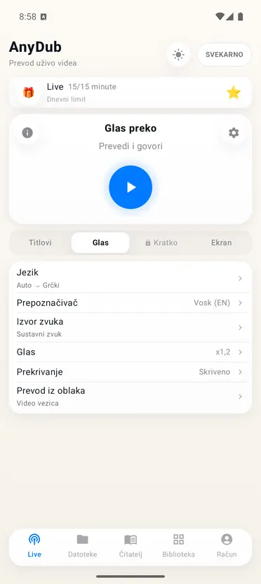 AnyDub: Prijevod videa i PDF-a