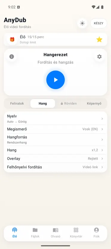 AnyDub: Videó és PDF fordító