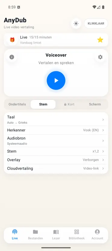 AnyDub: Video & PDF Vertaler