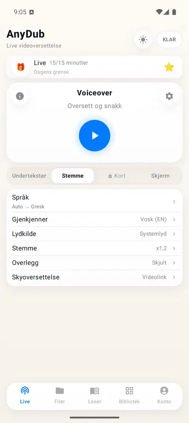 AnyDub: Video & PDF Oversetter