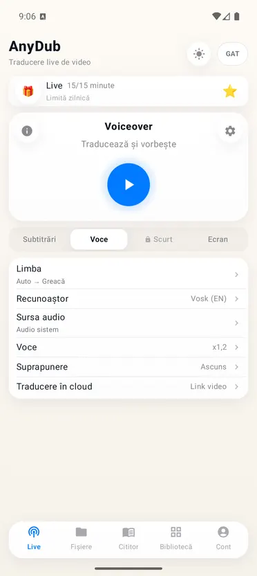 AnyDub: Traducător video & PDF