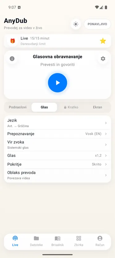 AnyDub: Prevod videa in PDF