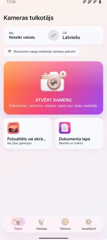 Kameras tulkotājs: Foto