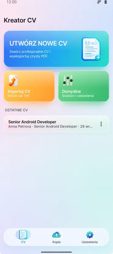 Kreator CV: Twórz Życiorysy