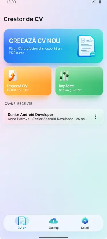 Creator CV: Fă-ți un CV