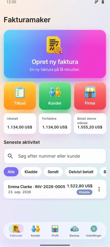 Faktura & Tilbud PDF