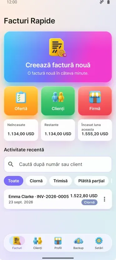 Facturi și Estimări PDF