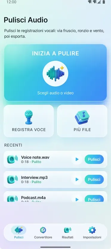 Noise Remover: Audio Pulito