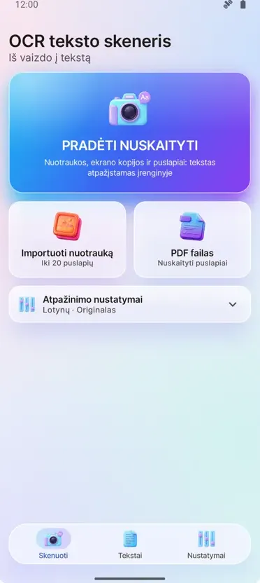OCR Skaitytuvas